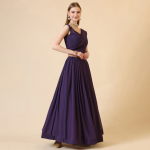 Patchwork Georgette Ready To Wear Lehenga & Blouse With Dupatta