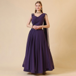 Patchwork Georgette Ready To Wear Lehenga & Blouse With Dupatta