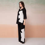 Abstract Printed Top With Pyjamas